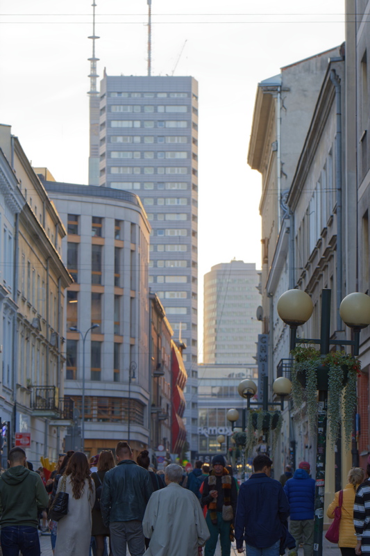 27 - People walking along Chmielna Street in Warsaw, Poland